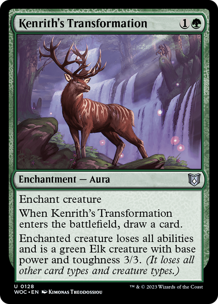 Kenrith's Transformation (WOC-128) [Wilds of Eldraine Commander]