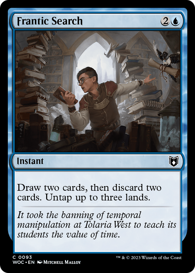 Frantic Search (WOC-093) [Wilds of Eldraine Commander]