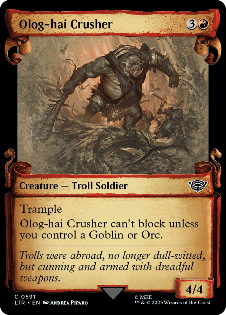Olog-Hai Crusher (Showcase Scrolls) (LTR-591) [The Lord of the Rings: Tales of Middle-earth]