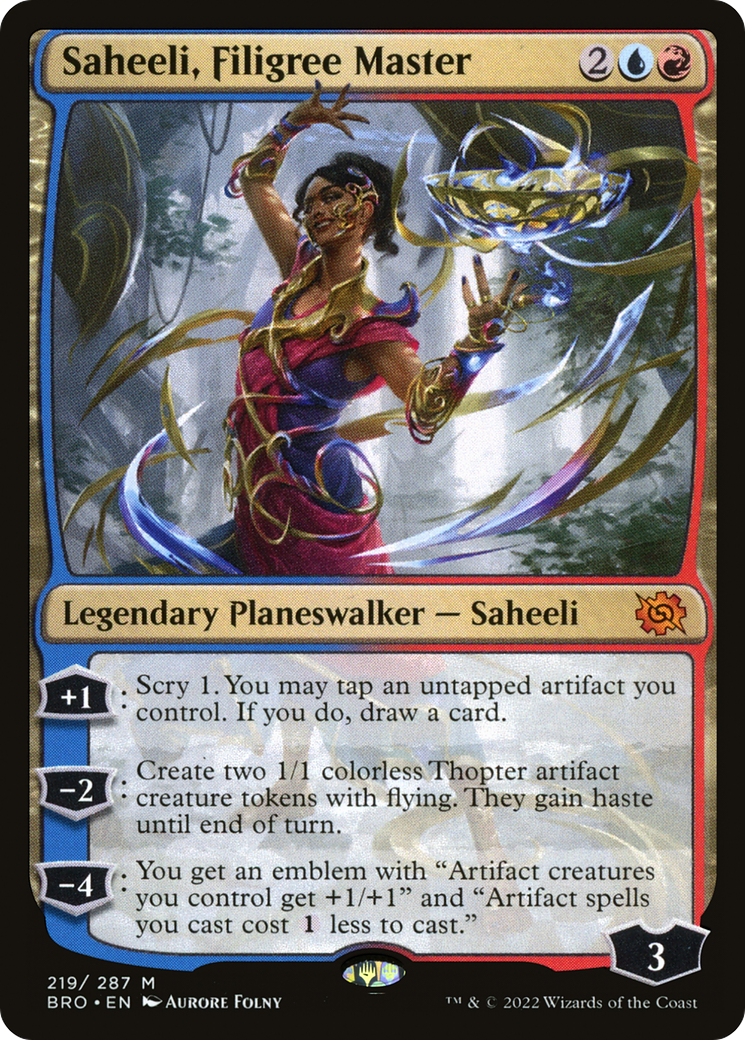 Saheeli, Filigree Master (BRO-219) [The Brothers' War]