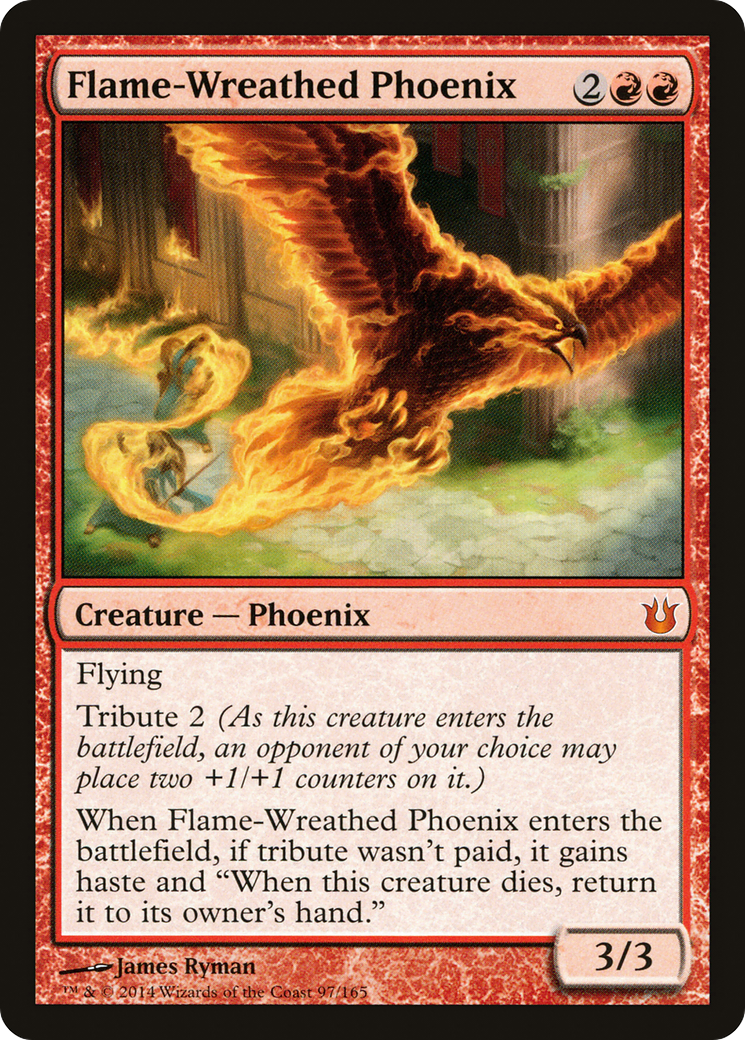 Flame-Wreathed Phoenix (BNG-097) [Born of the Gods] Foil