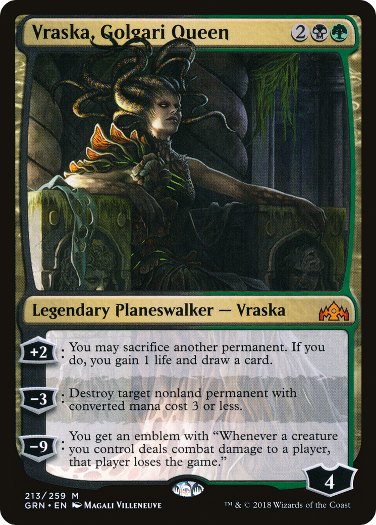 Vraska, Golgari Queen (GRN-213) [Guilds of Ravnica]