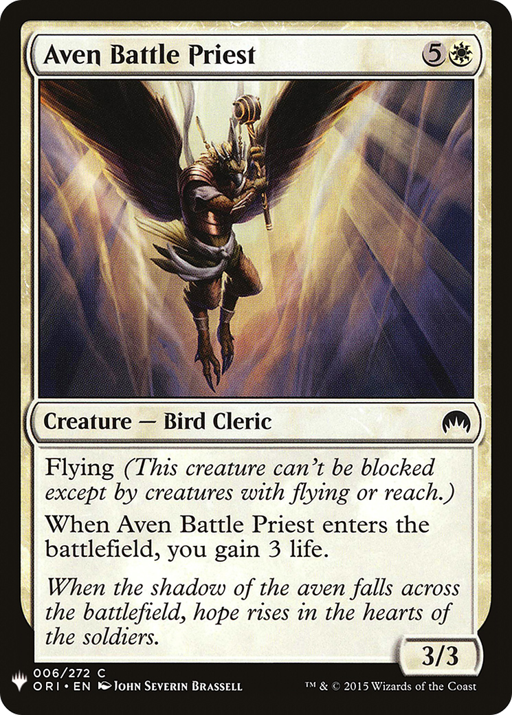 Aven Battle Priest (LIST-ORI-6) [The List]