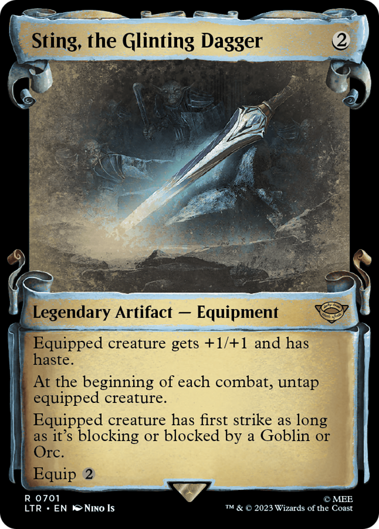 Sting, the Glinting Dagger (LTR-701) [The Lord of the Rings: Tales of Middle-earth]: (Showcase) Foil