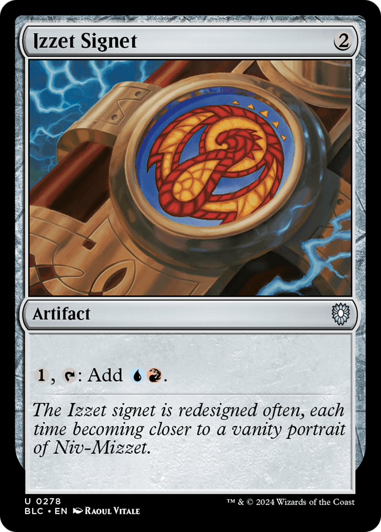 Izzet Signet (BLC-278) [Bloomburrow Commander]