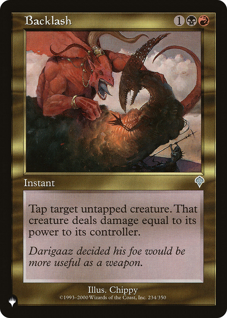 Backlash (LIST-INV-234) [The List]