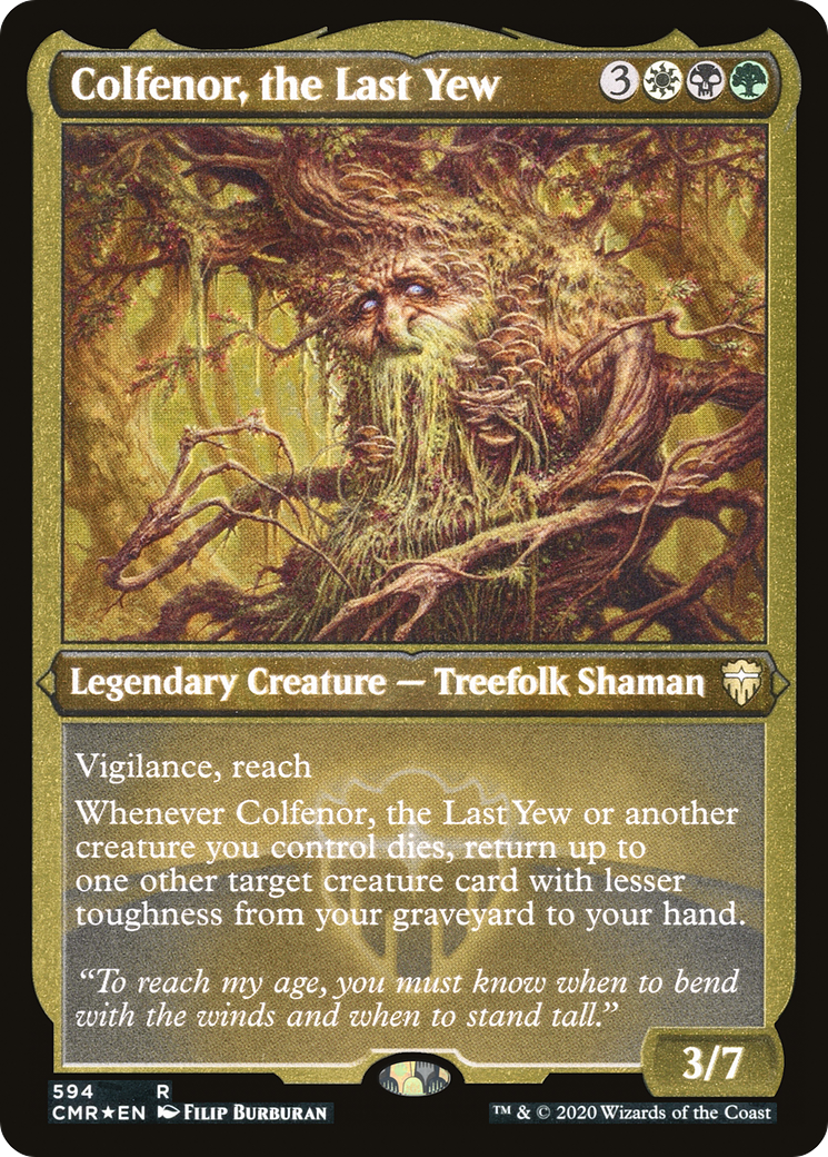 Colfenor, the Last Yew (Foil Etched) (CMR-594) [Commander Legends] Etched Foil