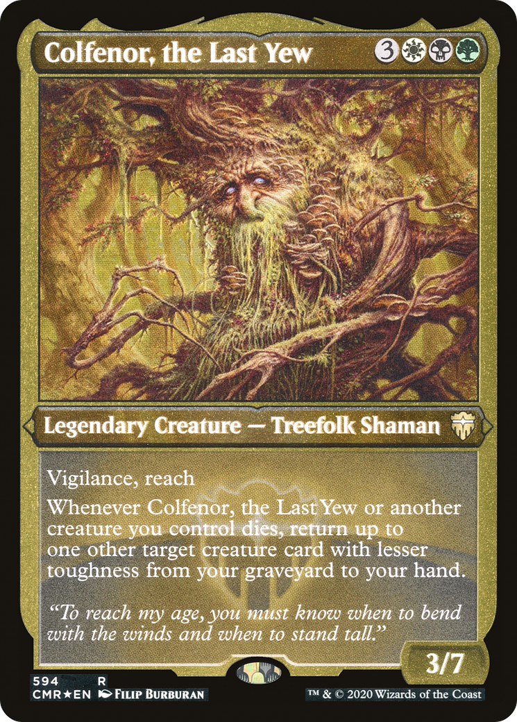 Colfenor, the Last Yew (CMR-594) [Commander Legends] Etched Foil