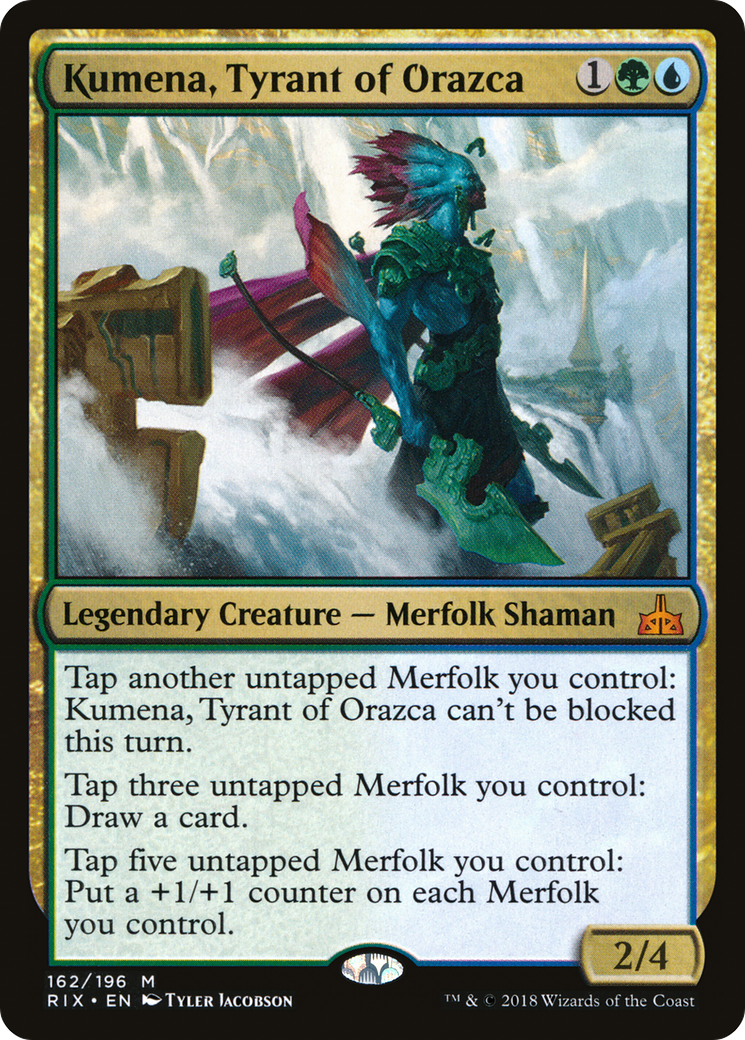 Kumena, Tyrant of Orazca (RIX-162) [Rivals of Ixalan]
