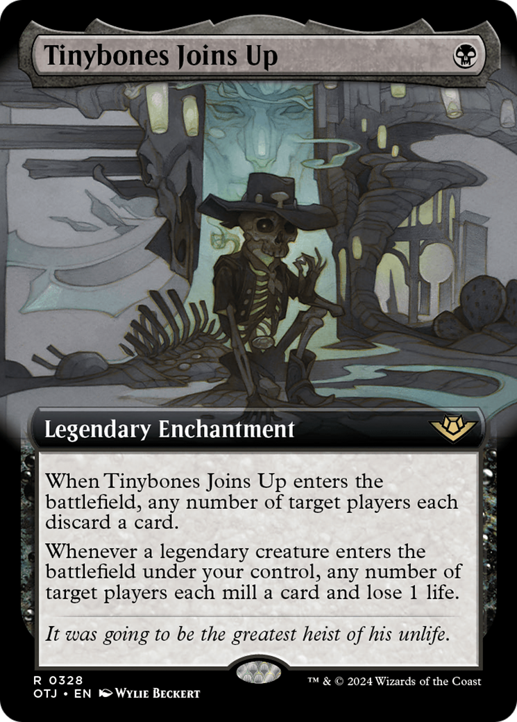 Tinybones Joins Up (OTJ-328) [Outlaws of Thunder Junction]: (Extended Art) Foil