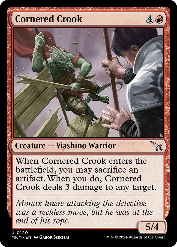 Cornered Crook (MKM-120) [Murders at Karlov Manor] Foil