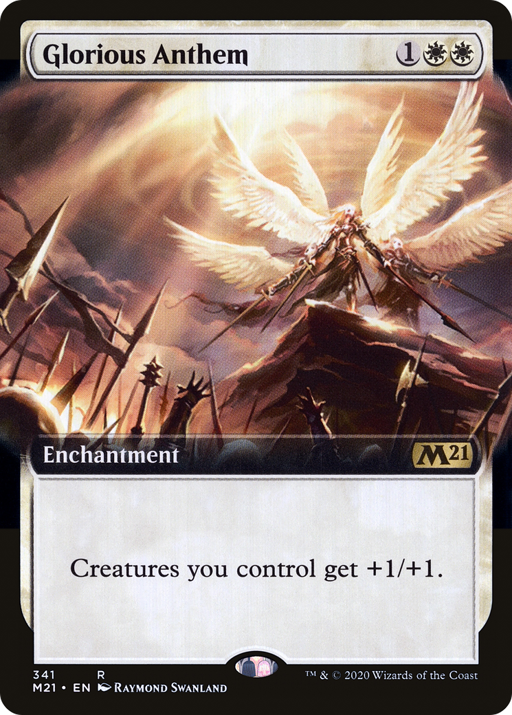 Glorious Anthem (M21-341) [Core Set 2021]: (Extended Art) Foil