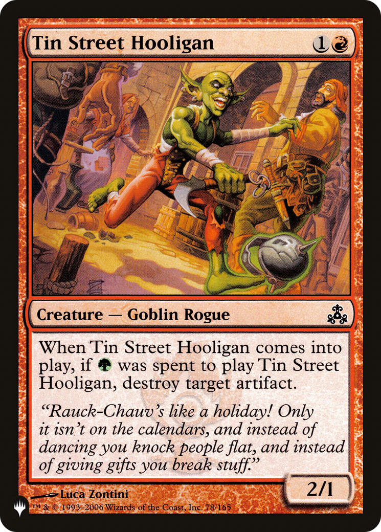 Tin Street Hooligan (LIST-GPT-78) [The List]