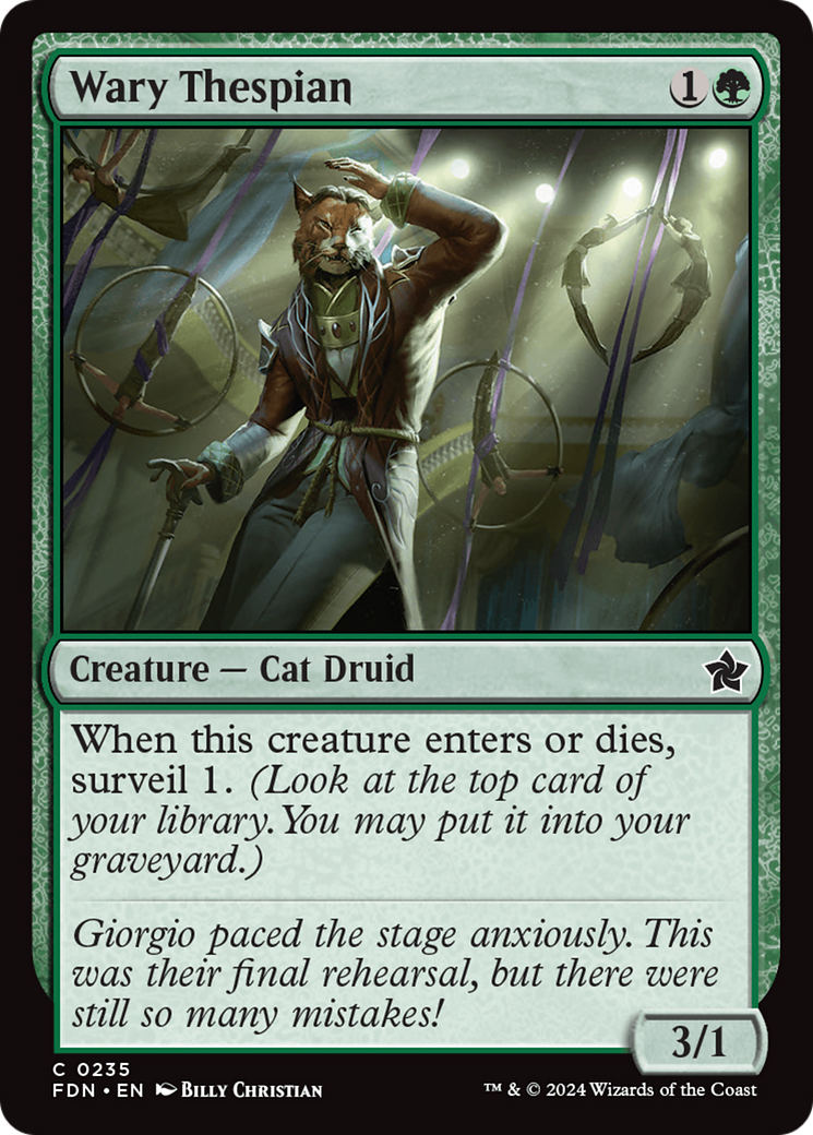 Wary Thespian (FDN-235) [Foundations] Foil