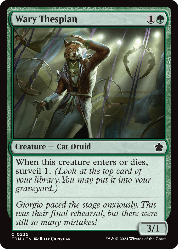 Wary Thespian (FDN-235) [Foundations] Foil
