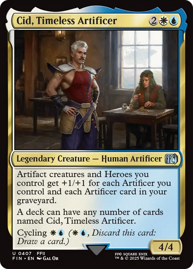 Cid, Timeless Artificer (0407) (FIN-407) [FINAL FANTASY] Foil