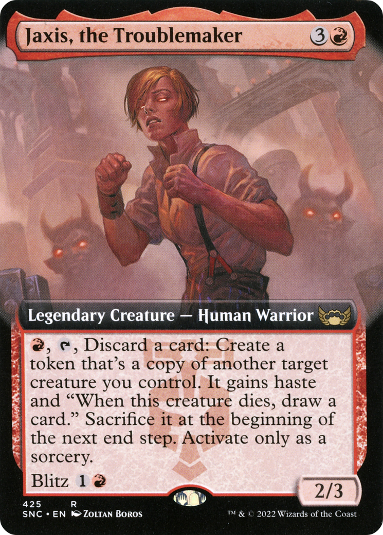 Jaxis, the Troublemaker (Extended Art) (SNC-425) [Streets of New Capenna]