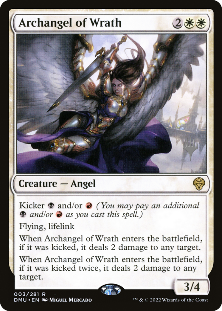 Archangel of Wrath (PPDMU-03P) [Dominaria United Promos] Foil