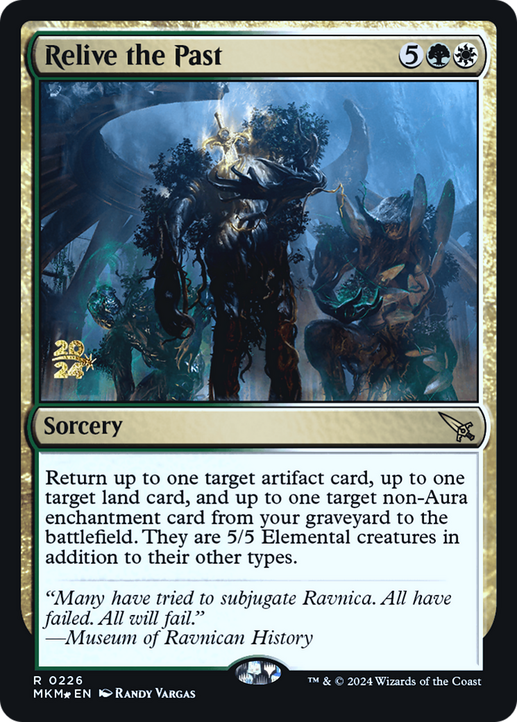 Relive the Past (PRE-226S) [Murders at Karlov Manor Promos] Foil