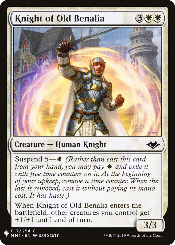 Knight of Old Benalia (LIST-MH1-17) [The List]