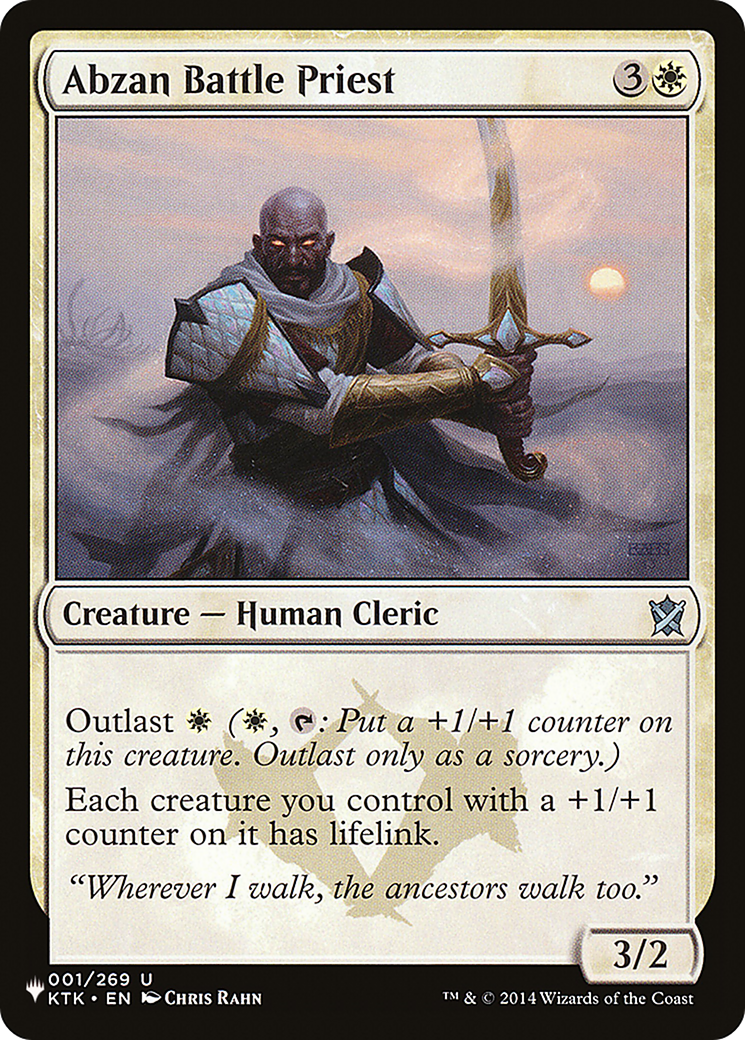Abzan Battle Priest (LIST-KTK-1) [The List]