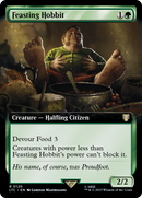 Feasting Hobbit (LTC-120) [Tales of Middle-earth Commander]: (Extended Art) Foil