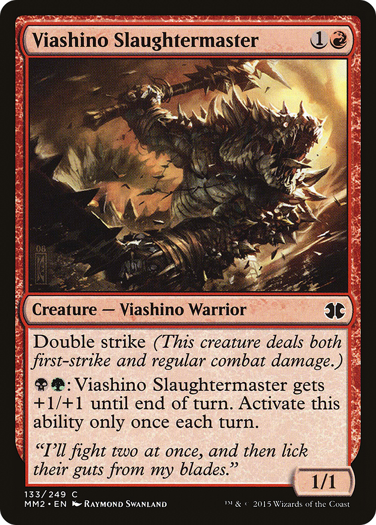 Viashino Slaughtermaster (MM2-133) [Modern Masters 2015]