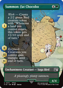 Summon: Fat Chocobo (Borderless) (FIN-371) [FINAL FANTASY] (Borderless) Foil