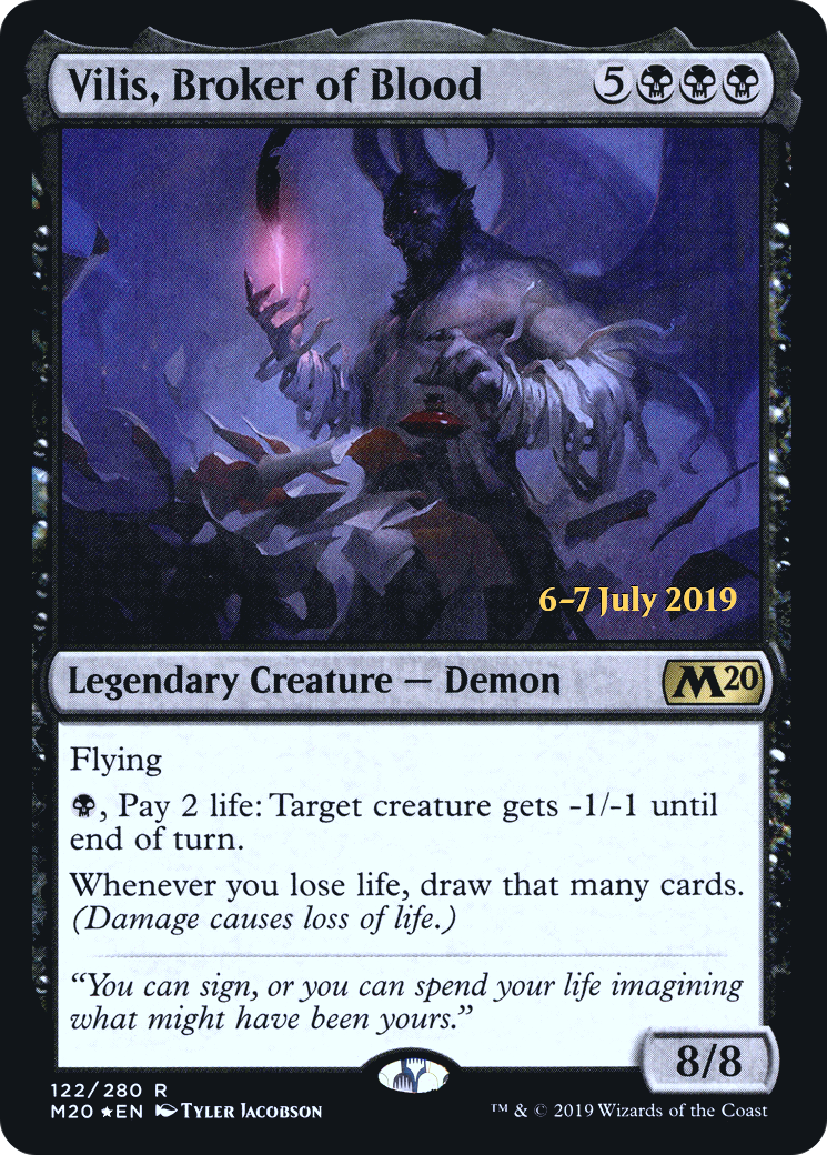 Vilis, Broker of Blood (PRE-122S) [Core Set 2020 Promos] Foil