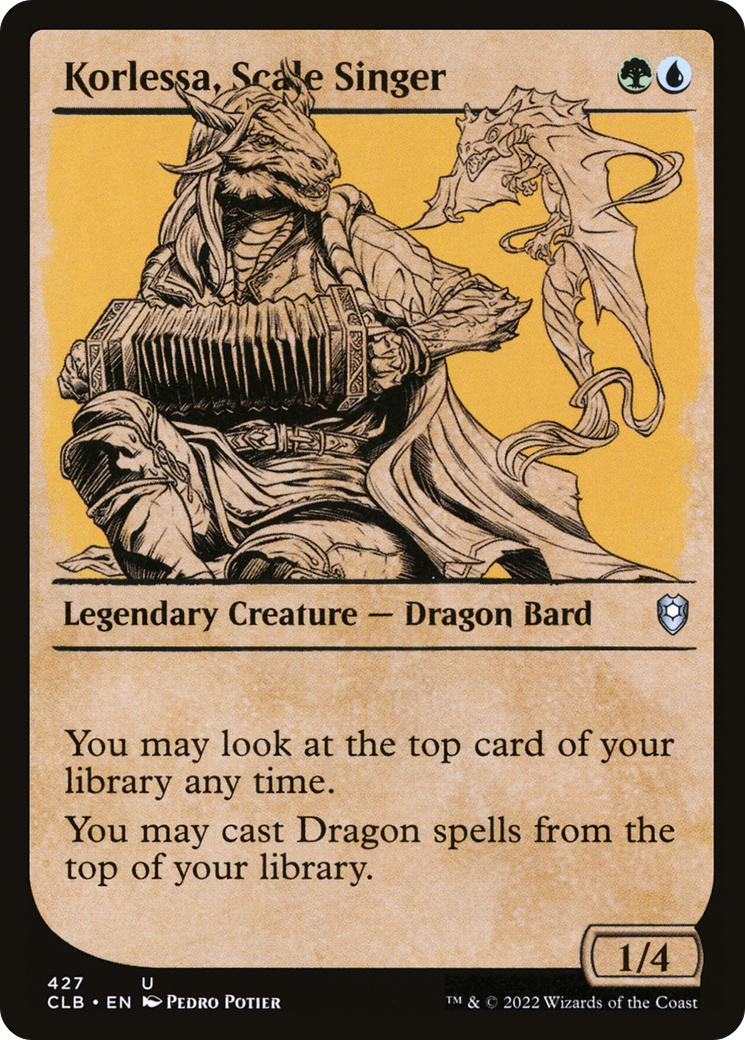Korlessa, Scale Singer (CLB-427) [Commander Legends: Battle for Baldur's Gate]: (Showcase)