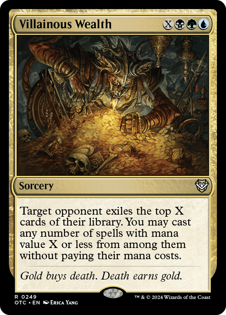 Villainous Wealth (OTC-249) [Outlaws of Thunder Junction Commander]