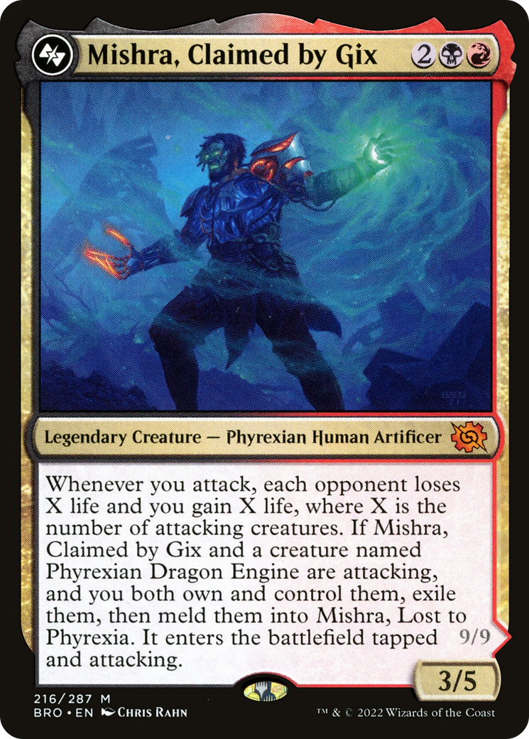Mishra, Claimed by Gix (BRO-216) [The Brothers' War] Foil
