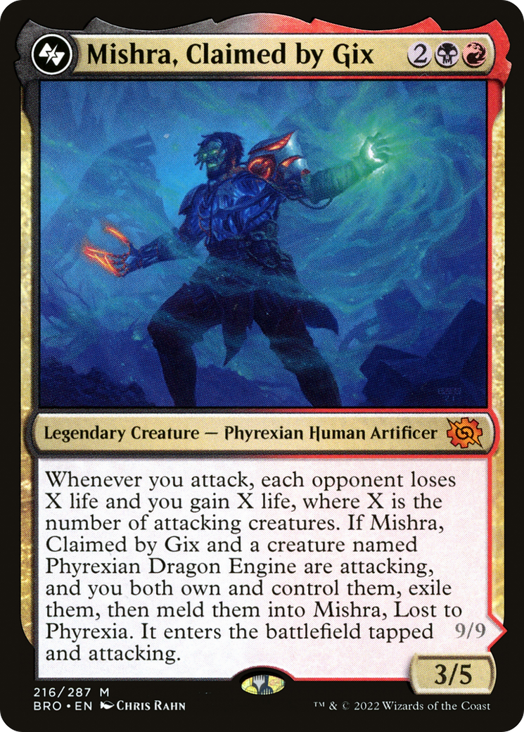 Mishra, Claimed by Gix (BRO-216) [The Brothers' War] Foil