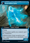 Malevolent Hermit // Benevolent Geist (MID-336) [Innistrad: Midnight Hunt]: (Extended Art, Double Faced Transform) Foil