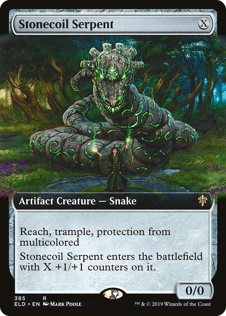Stonecoil Serpent (Extended Art) (ELD-385) [Throne of Eldraine]