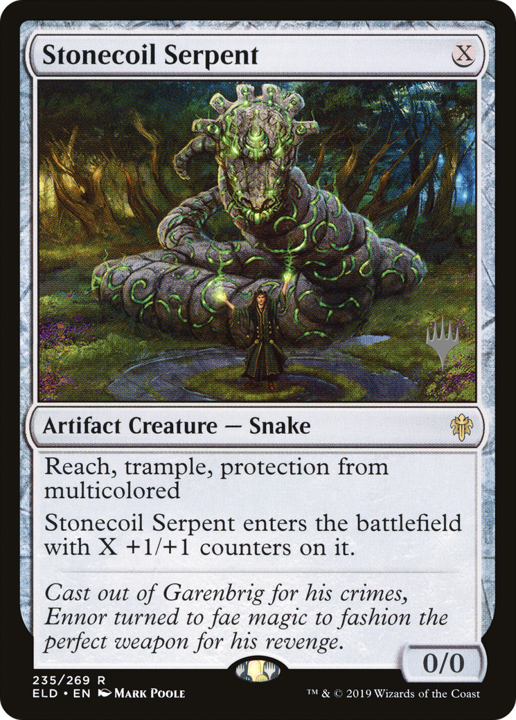 Stonecoil Serpent (PPELD-235P) [Promo Pack: Throne of Eldraine Promos]