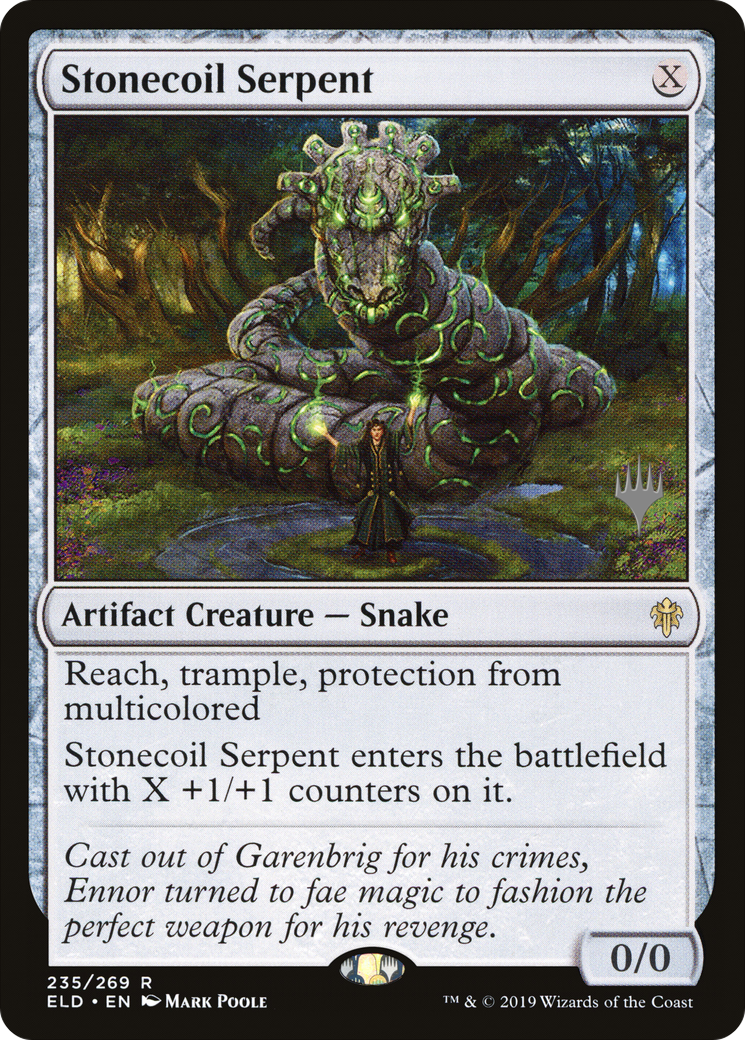 Stonecoil Serpent (PPELD-235P) [Throne of Eldraine Promos] Foil