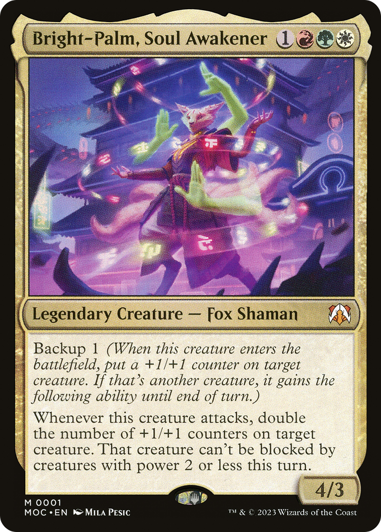 Bright-Palm, Soul Awakener (MOC-001) [March of the Machine Commander] Foil