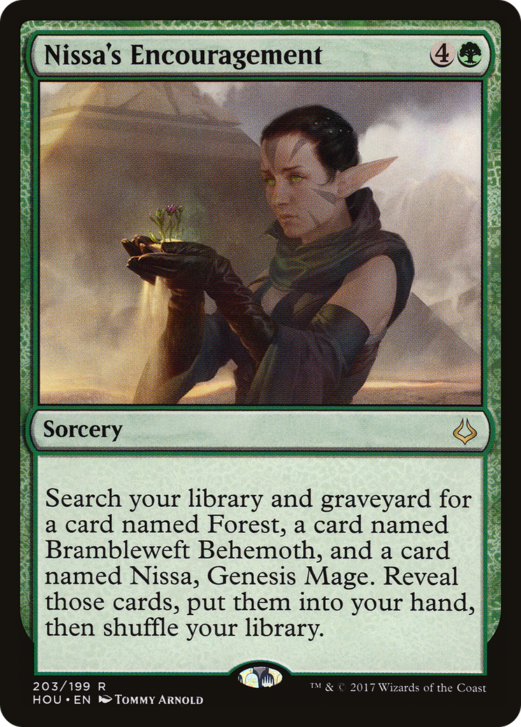 Nissa's Encouragement (HOU-203) [Hour of Devastation]