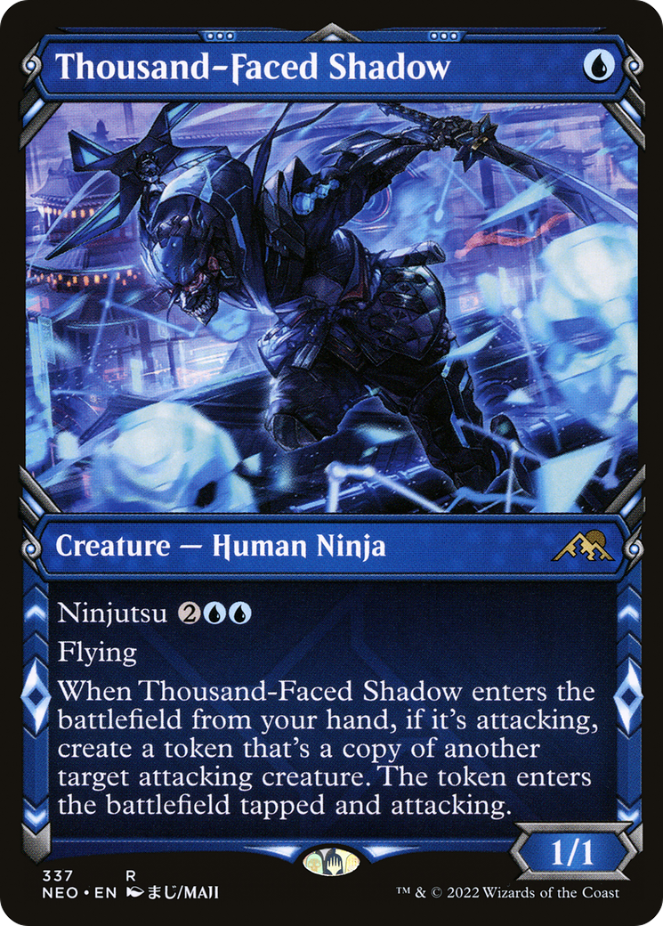 Thousand-Faced Shadow (Showcase) (NEO-337) [Kamigawa: Neon Dynasty]