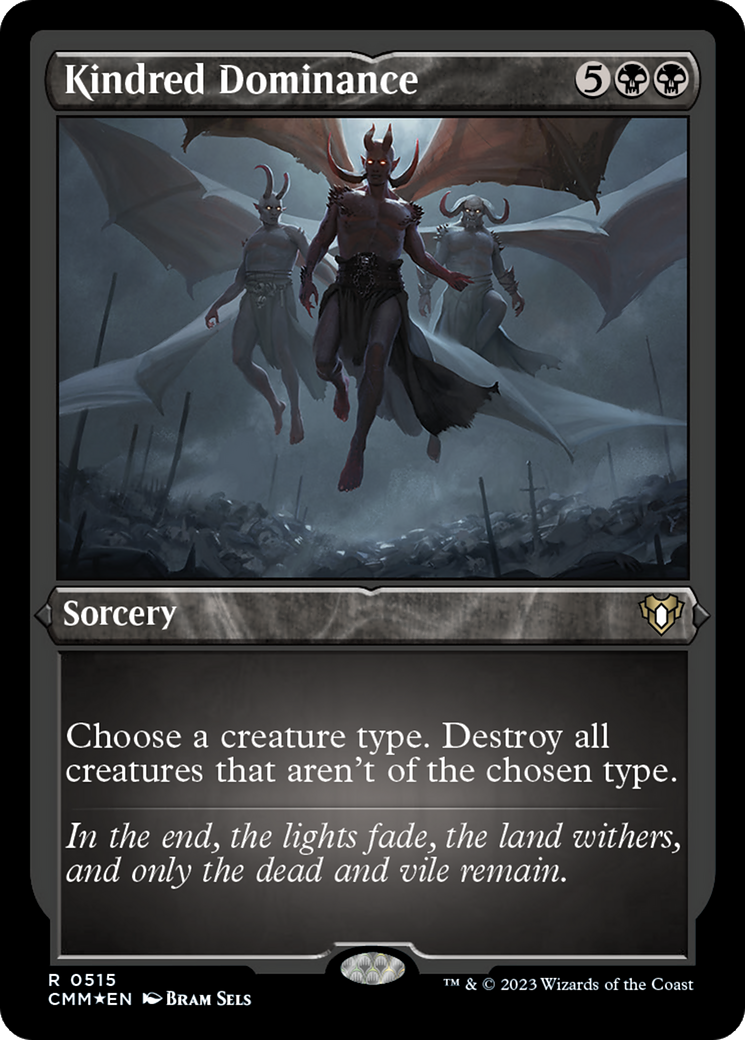 Kindred Dominance (CMM-515) [Commander Masters] Etched Foil