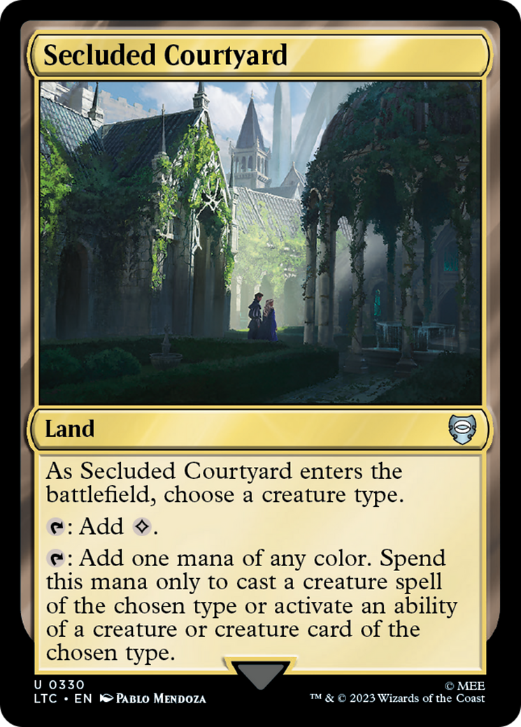 Secluded Courtyard (LTC-330) [Tales of Middle-earth Commander]