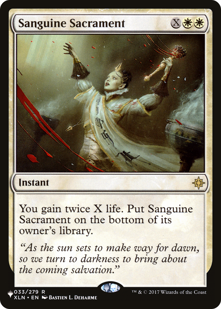 Sanguine Sacrament (LIST-XLN-33) [The List]