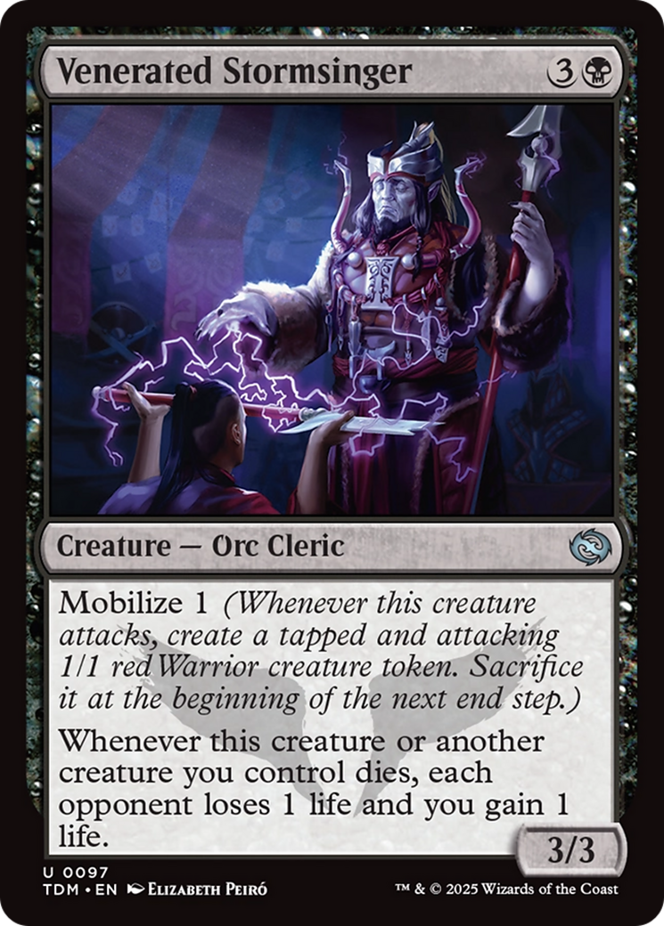 Venerated Stormsinger (TDM-097) [Tarkir: Dragonstorm] Foil