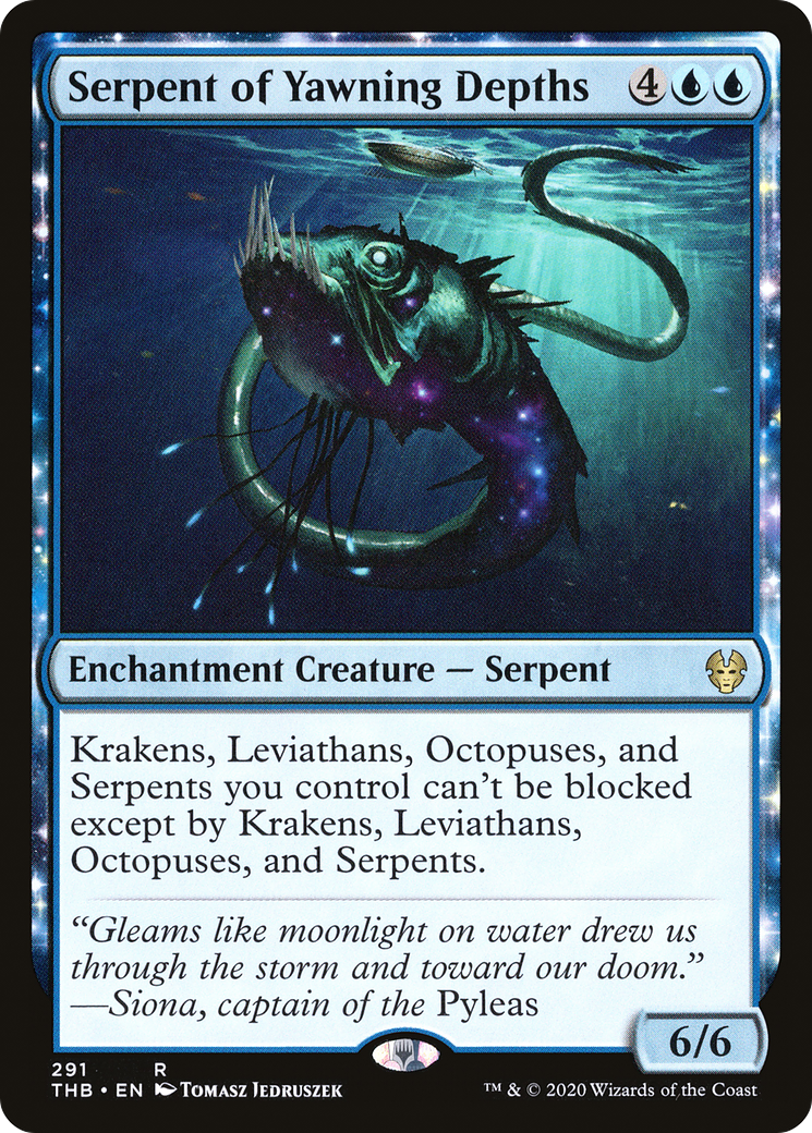 Serpent of Yawning Depths (THB-291) [Theros Beyond Death]: (enchantment)