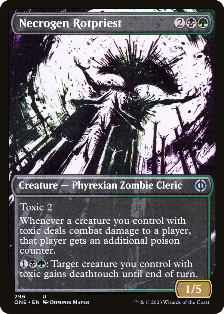 Necrogen Rotpriest (Showcase) (ONE-296) [Phyrexia: All Will Be One]