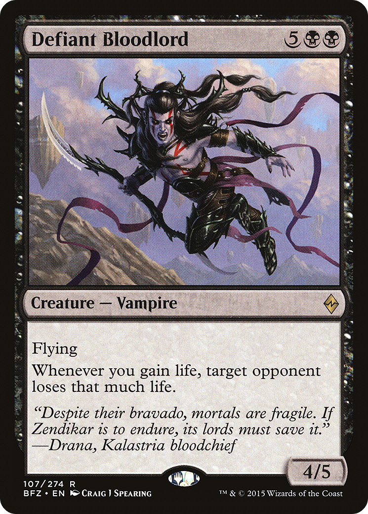 Defiant Bloodlord (BFZ-107) [Battle for Zendikar]
