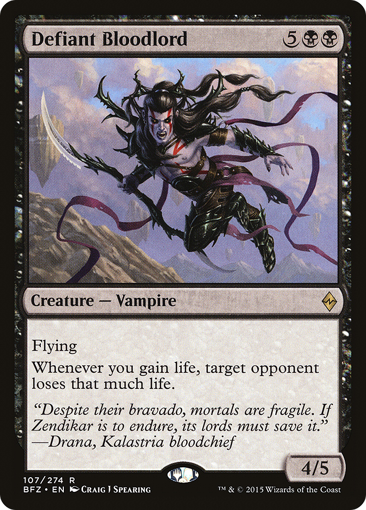 Defiant Bloodlord (BFZ-107) [Battle for Zendikar]