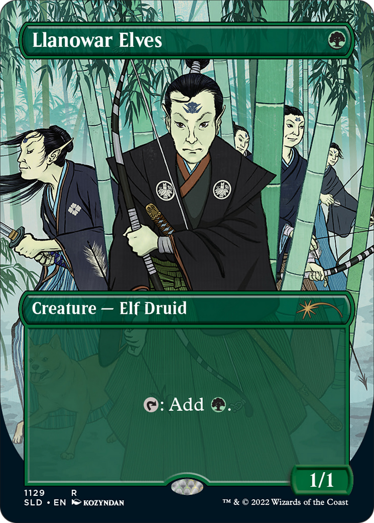Llanowar Elves (SLD-1129) [Secret Lair Drop] (Borderless)