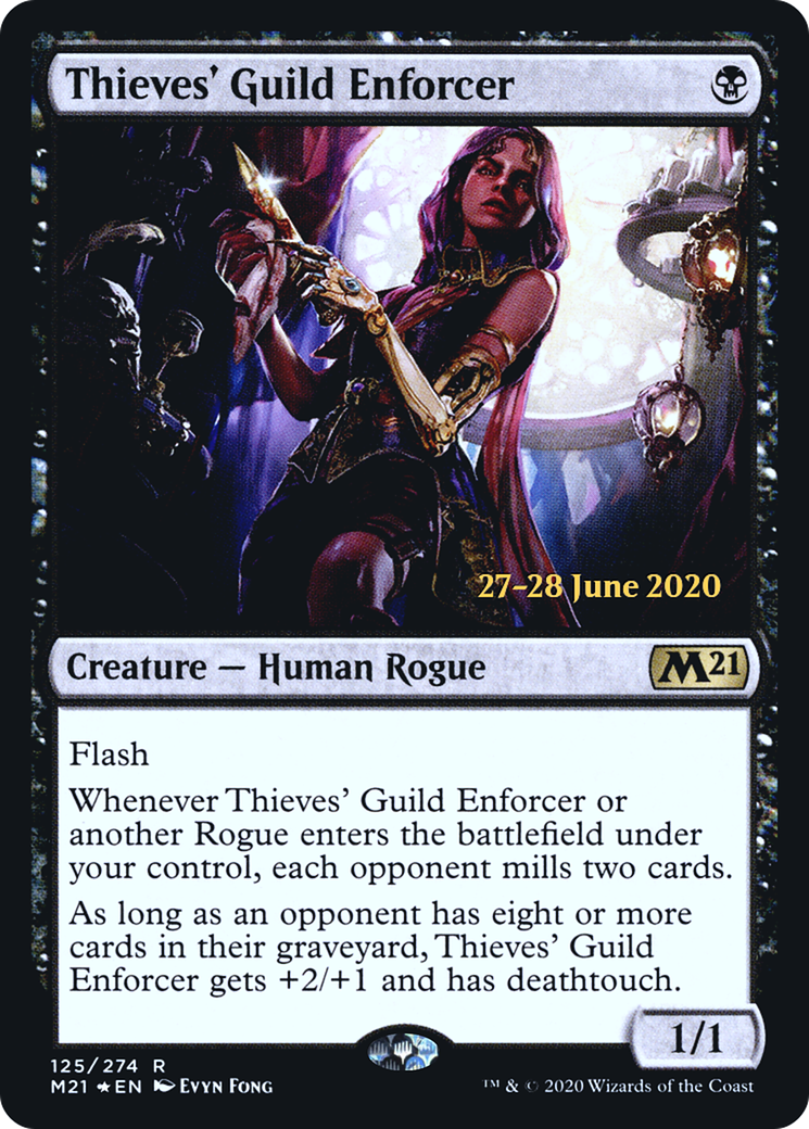 Thieves' Guild Enforcer (PRE-125S) [Core Set 2021 Promos] Foil